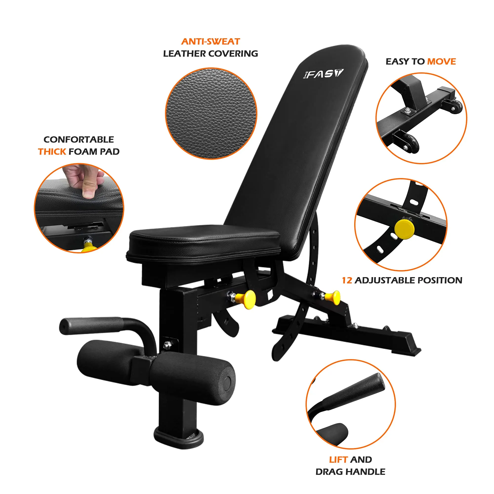 IFAST Power Rack With Adjustable Weight Bench