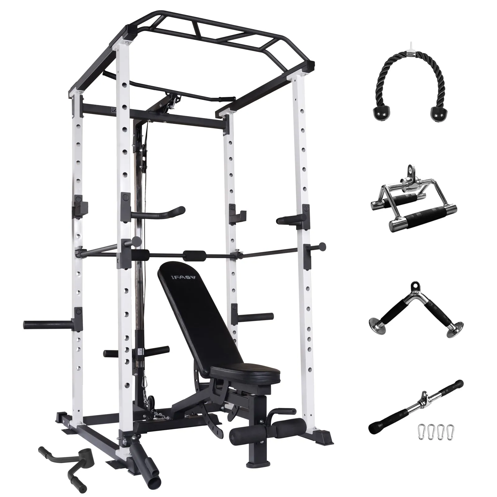 IFAST Power Rack With Bench Cable Attachment 3 Colors