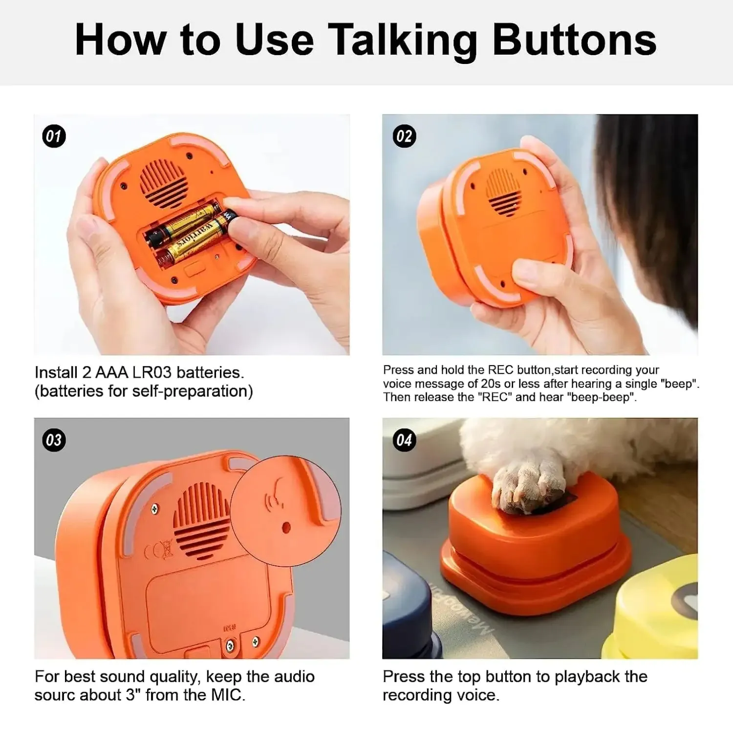 Interactive Training Buzzer with Customizable Audio Prompts