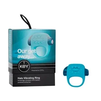 Key JOPEN Halo Vibrating Cockring - Robin Egg Blue