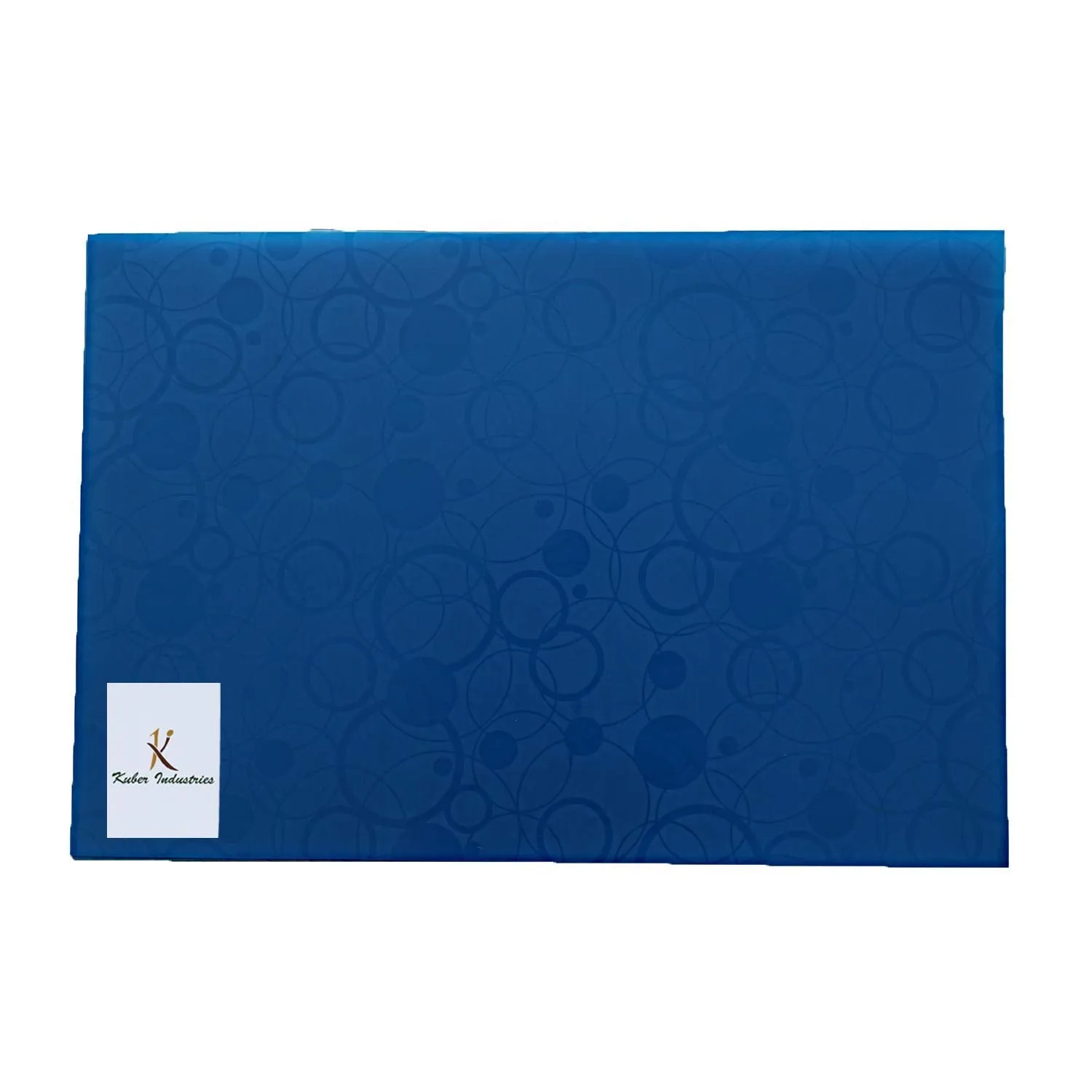 Kuber Industries Circle Print Fridge Mat Set Of 6|Water Proof Refrigerator Drawer Mat|Reusable & Washable|Multipurpose Mat for Kitchen|Pack Of 12 (Blue)