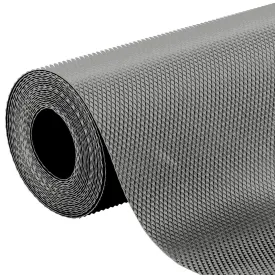 Kuber Industries Multipurpose Diamond Textured Super Strong Anti-Slip Mat Liner 5 Meter Roll (Grey)