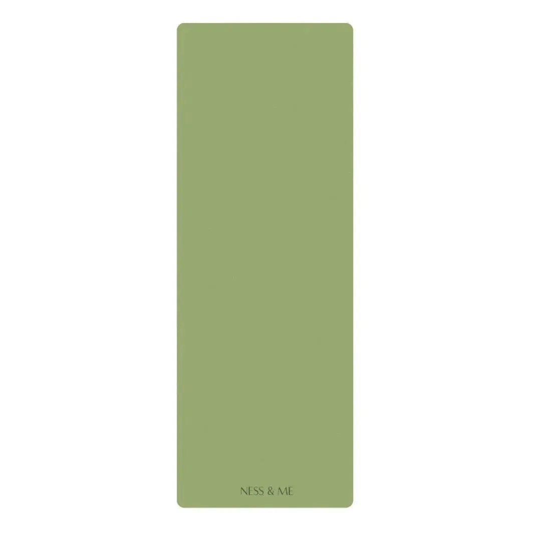 Matcha Green PU Yoga Mat 4mm (  Free Carry Strap)