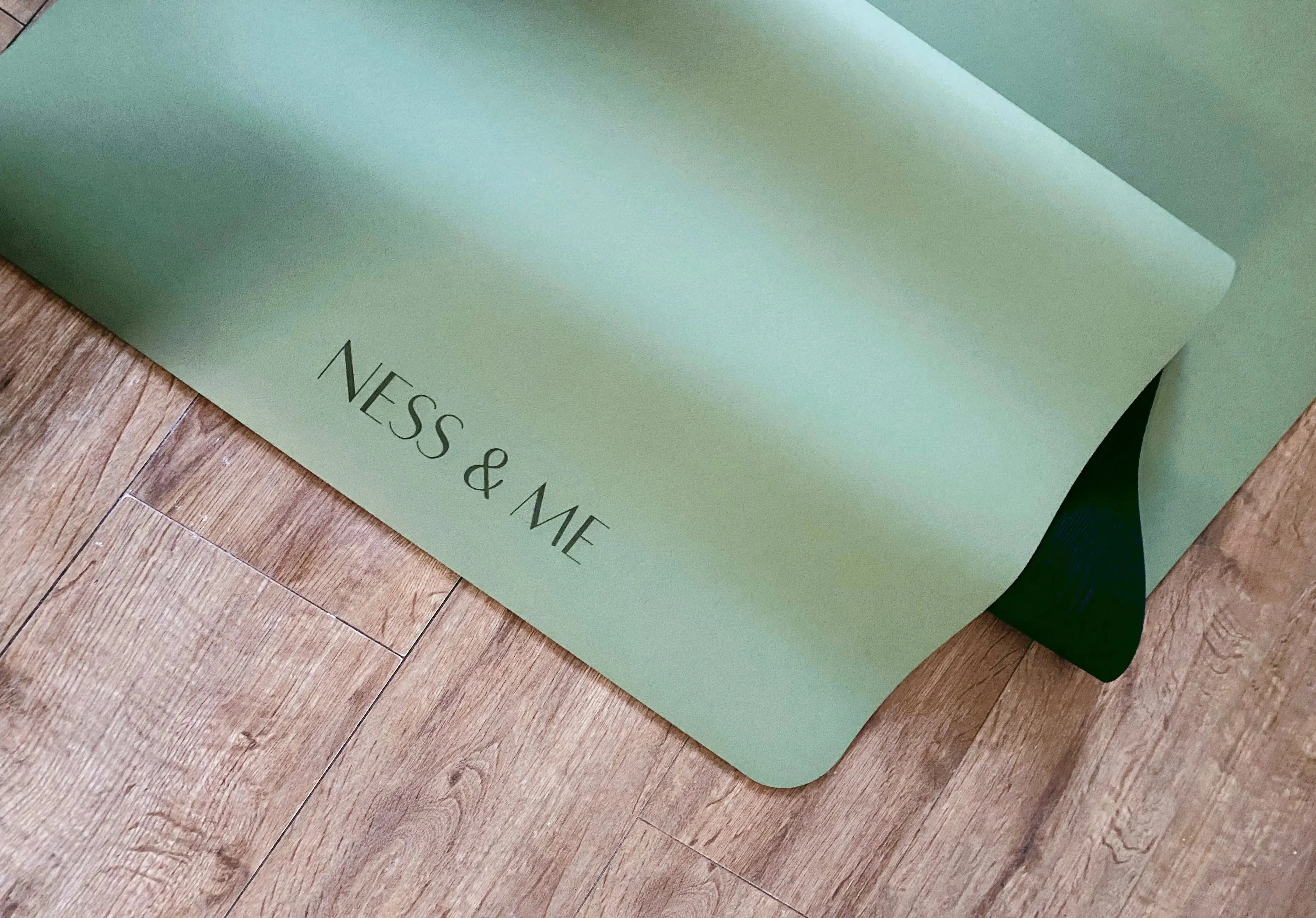 Matcha Green PU Yoga Mat 4mm (  Free Carry Strap)