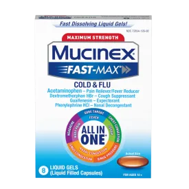 Maximum Strength Fast-Max® Cold & Flu (All-in-One) Liquid Gels