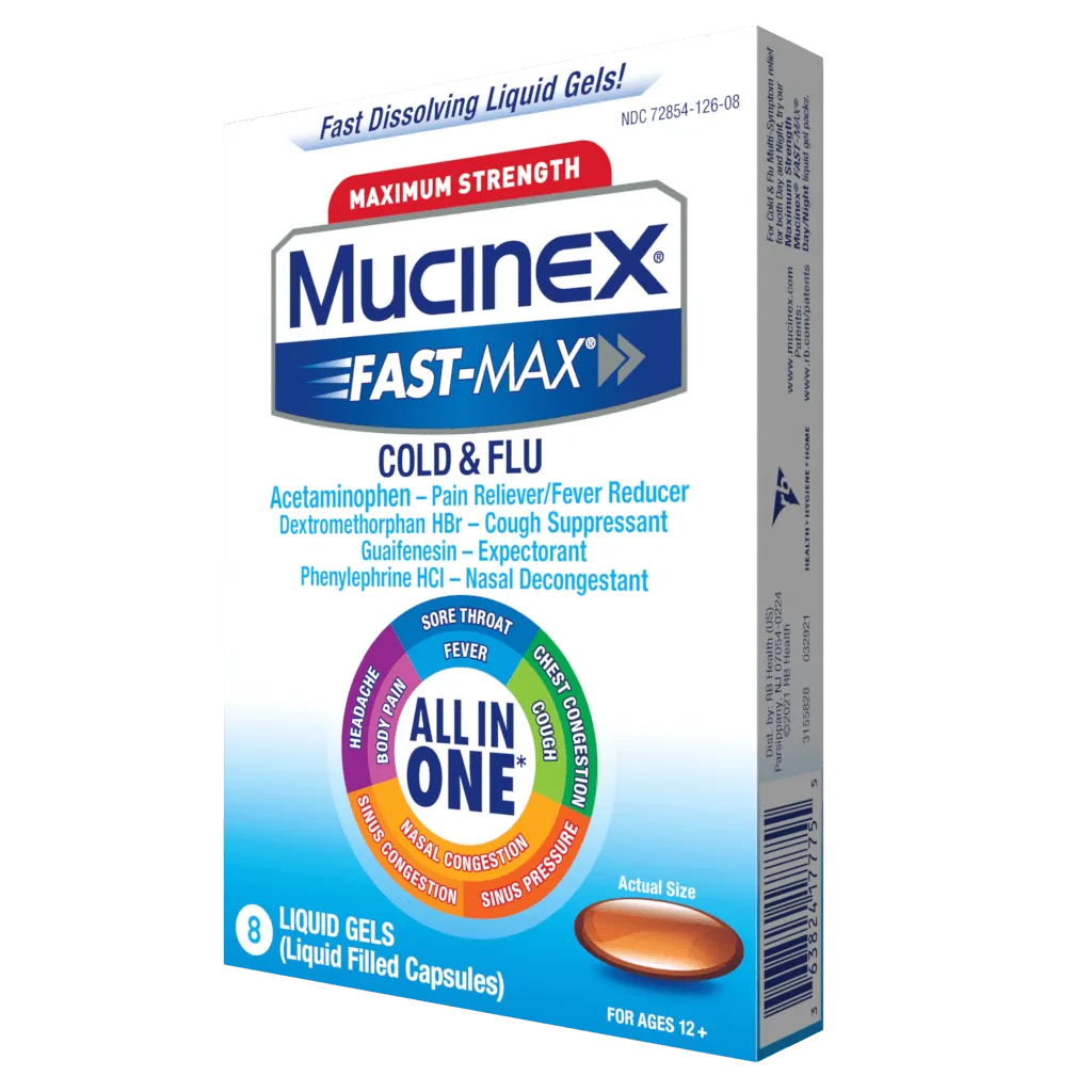 Maximum Strength Fast-Max® Cold & Flu (All-in-One) Liquid Gels