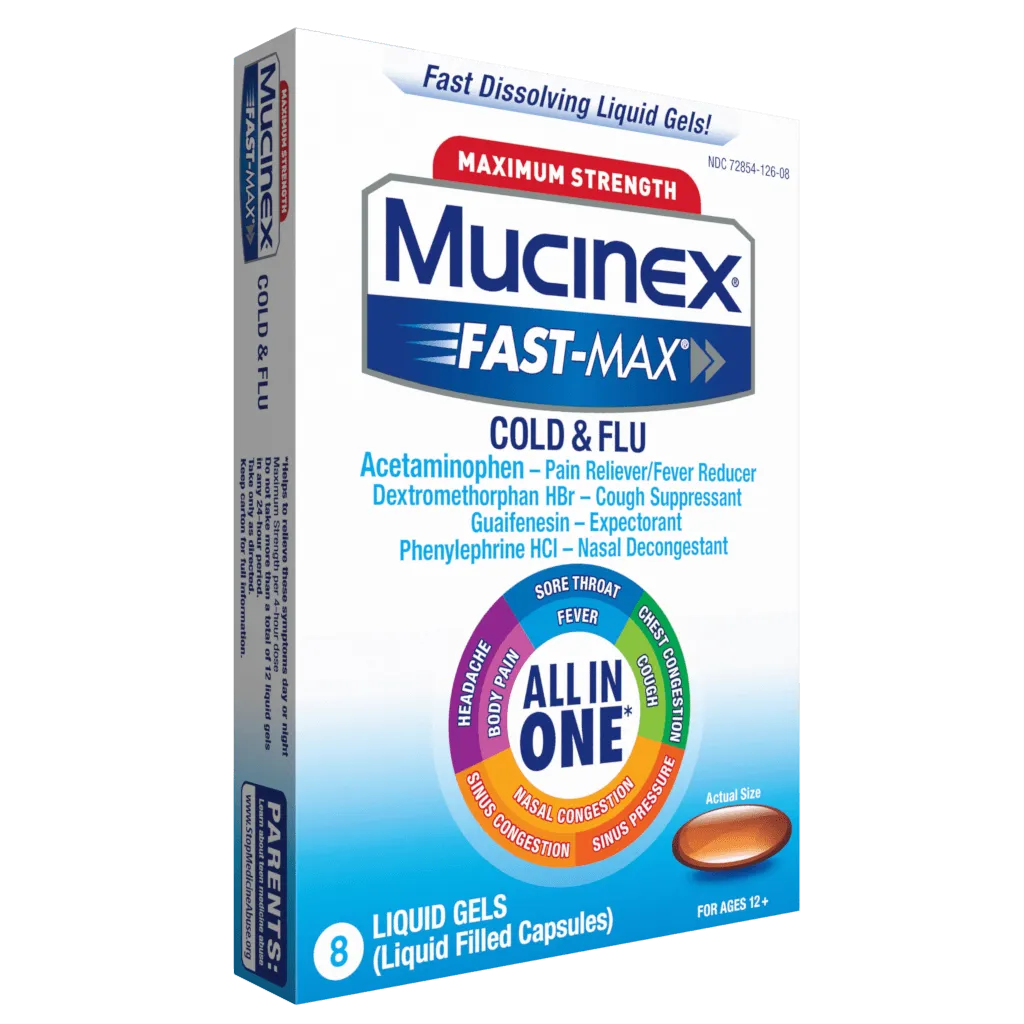 Maximum Strength Fast-Max® Cold & Flu (All-in-One) Liquid Gels