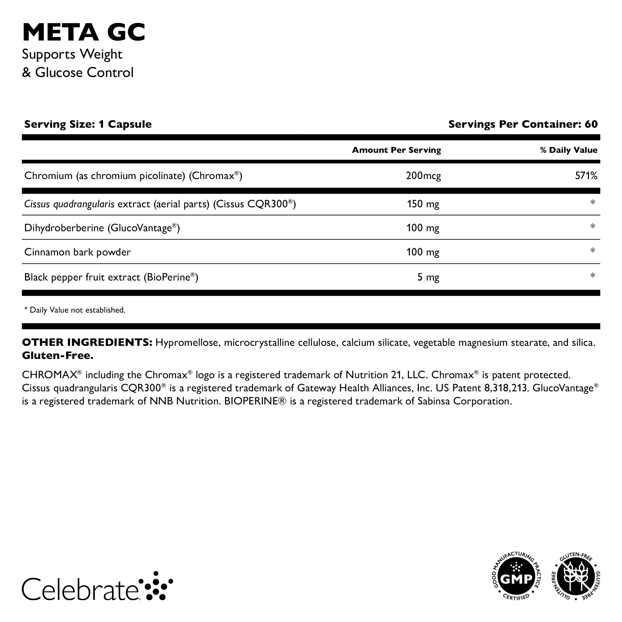 META GC Glucose Control & Weight Loss Support Capsules