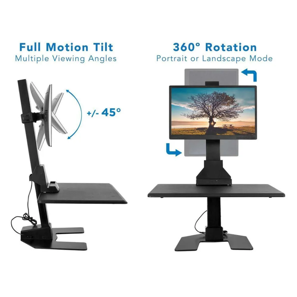 Mount-It! Motorized Sit-Stand Desk Converter, MI-7951/7952