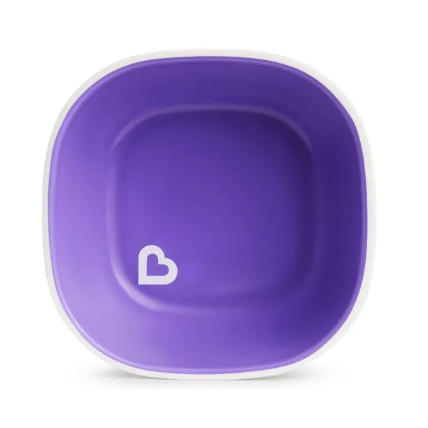 Munchkin 3 Piece Toddler Splash Bowl Set, Purple