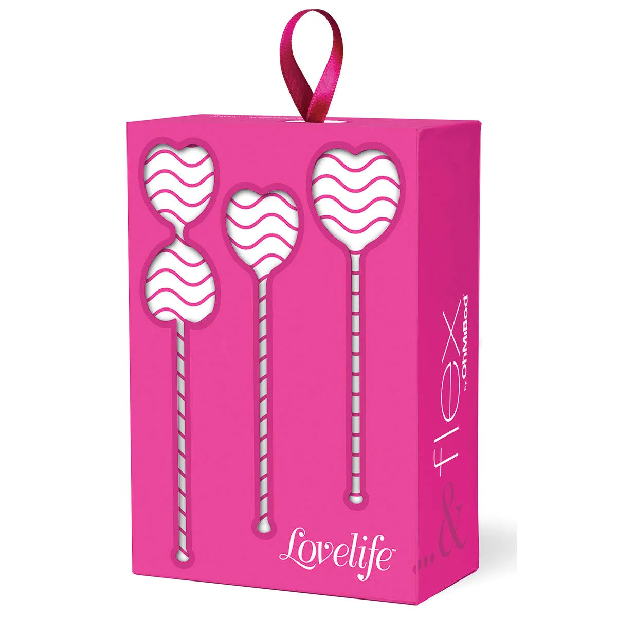 OhMiBod LoveLife Flex Kegel Exerciser 3-Piece Set Pink