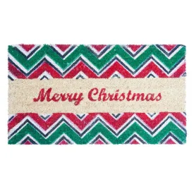 Pattern Merry Xmas Coir Door Mat - 40 x 70cm