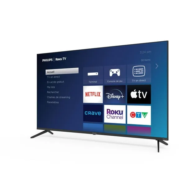 Philips 50" 4K Ultra HD (2160p) Roku Smart LED TV, HDR10 (50PUL6643/F7)