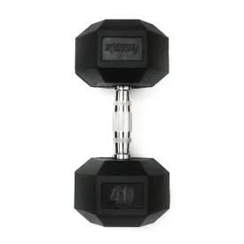 Progression Rubber Hex Dumbbell - 40 lbs