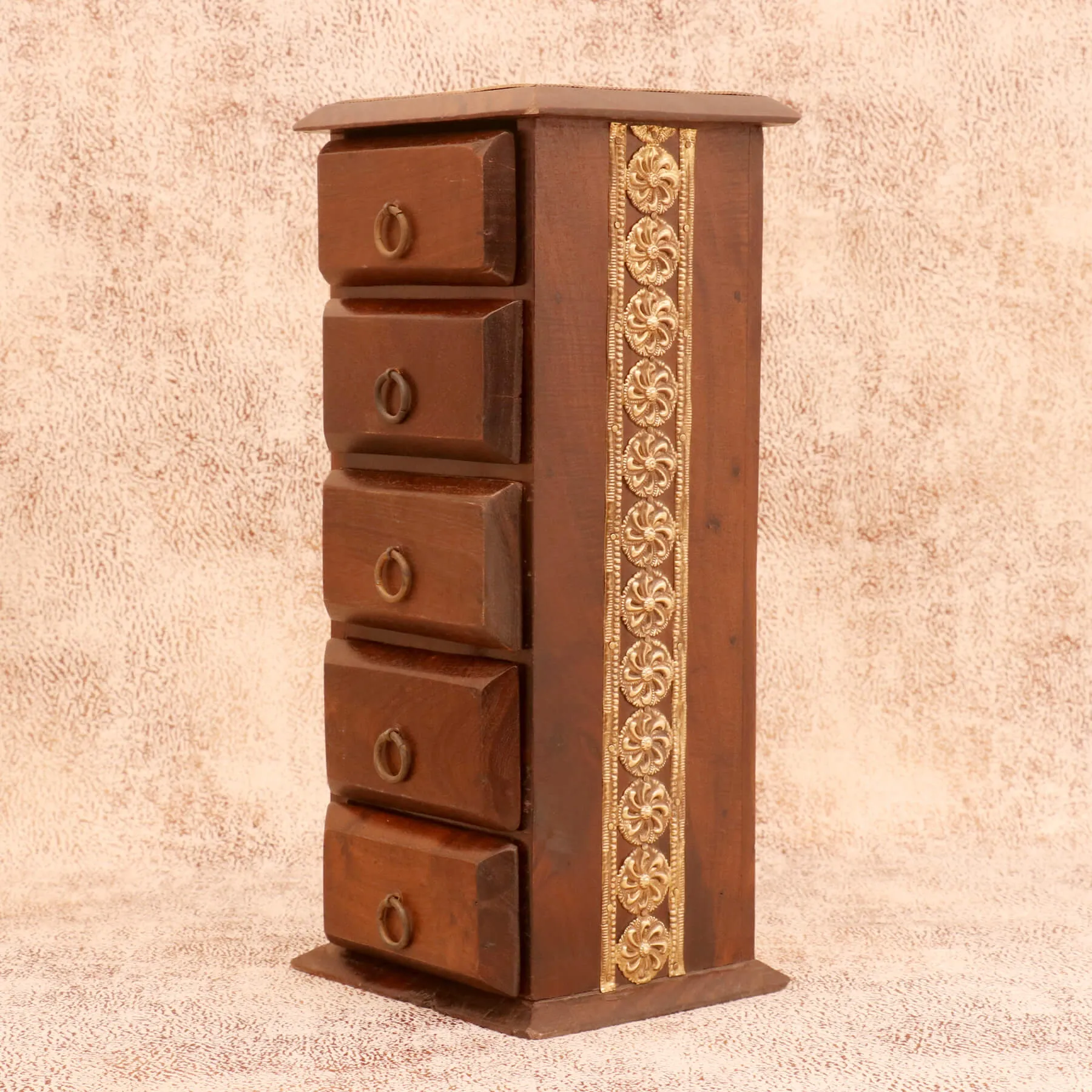 Slim Drawer Tower (Dark Tone)