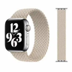 Solo Loop Bands Compatible With Apple Watch Band for 42MM 44MM 45MM L-White