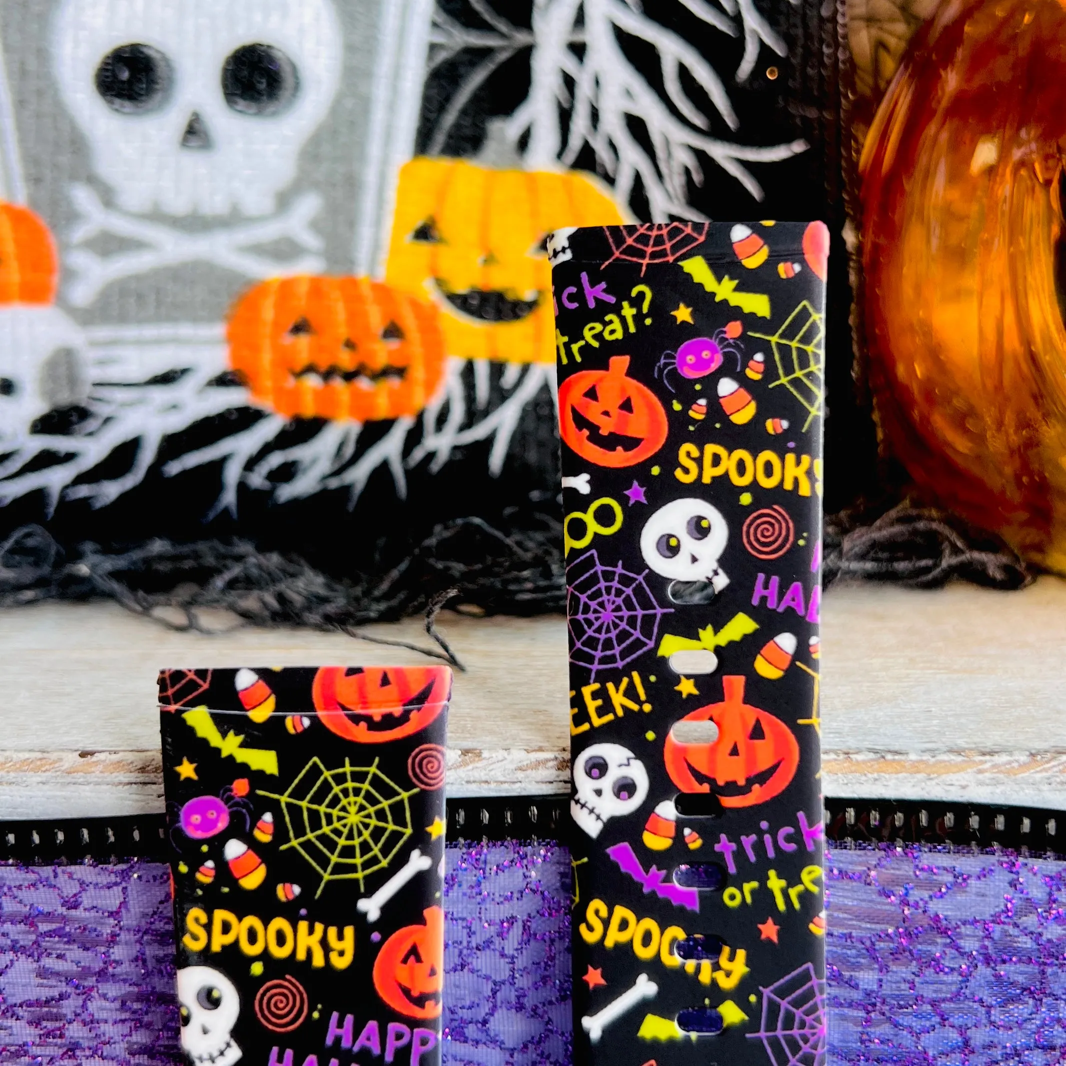 Spooky Print Silicone Band For Fitbit Versa 3/4/Sense