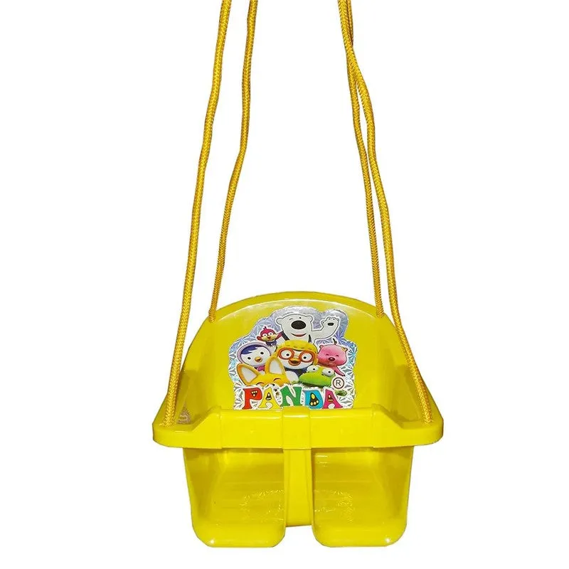 Stylish Eco Baby Swing with Long Ropes (Yellow)