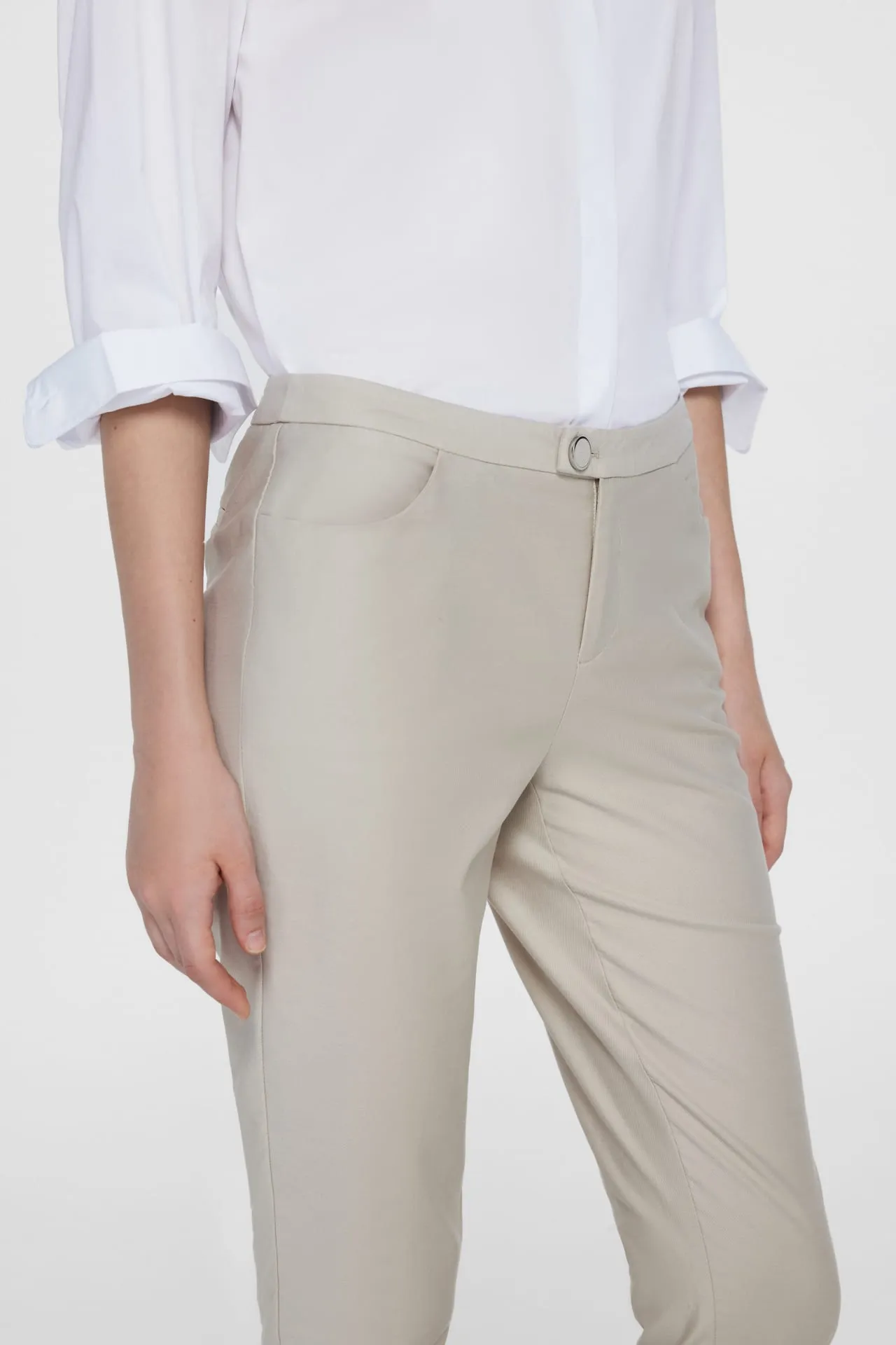 Sydney Cotton Rich Soft Touch Stretchable Twill Skinny Pants