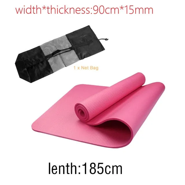 Tasteless NBR Foldable Yoga Mat Exercise Pad Floor Play Mat   Strap   Net Bag For Gym Class Workout Gymnastics Supplies