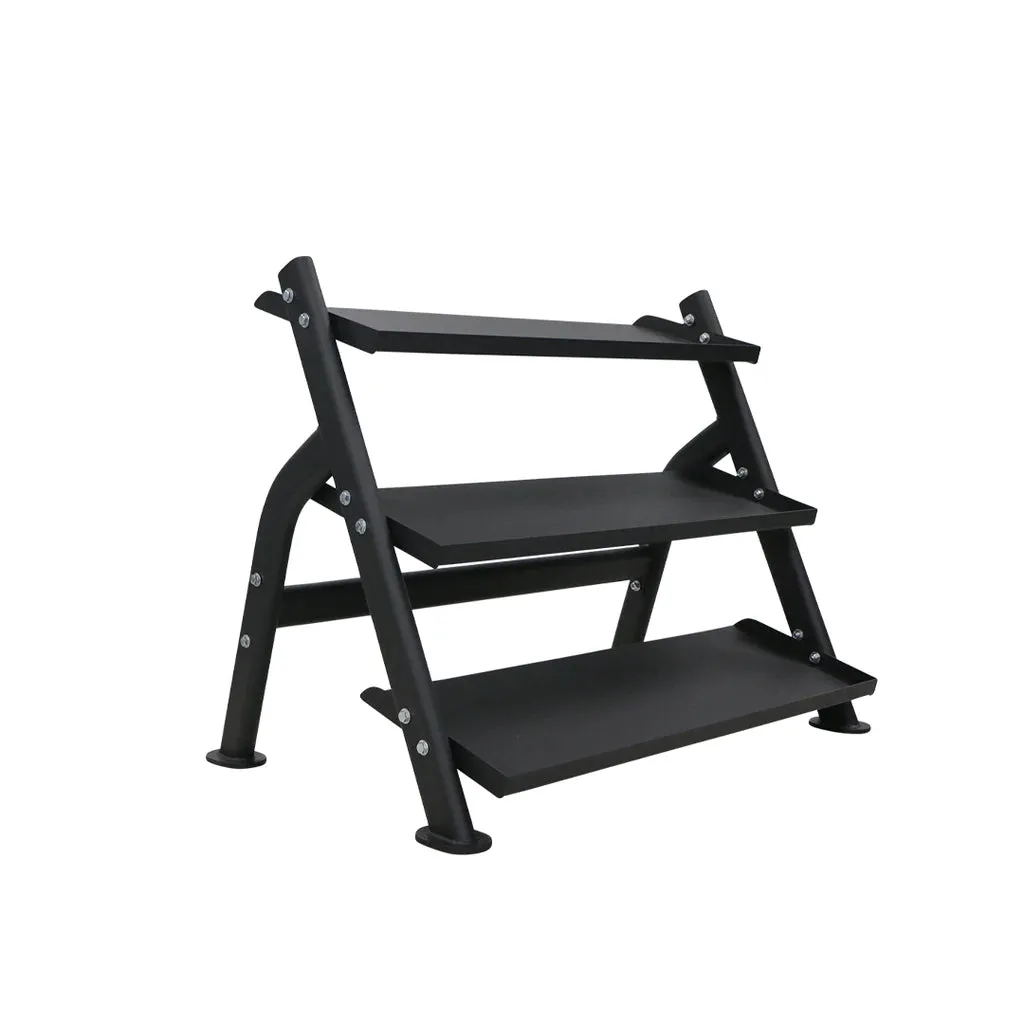 TKO 3-Tier Horizontal Dumbbell Shelf Rack