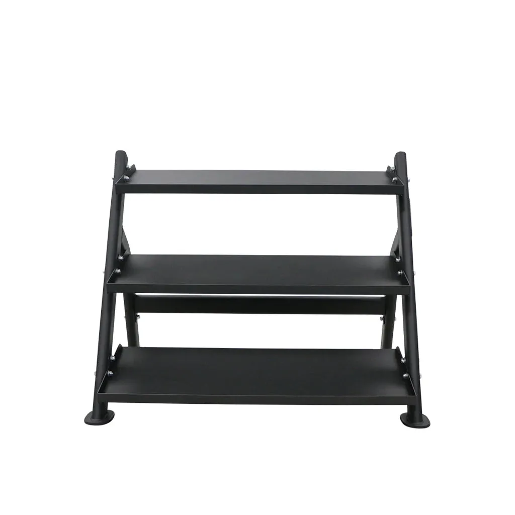 TKO 3-Tier Horizontal Dumbbell Shelf Rack