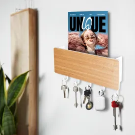 UMAI Key Holder for Home (18 * 9.6 * 2.6cm) | Portable Key Stand for Wall | Home Organizer Items and Storage | Versatile Key Hangers for Wall | Home Storage Organizer for Keys & Keychains