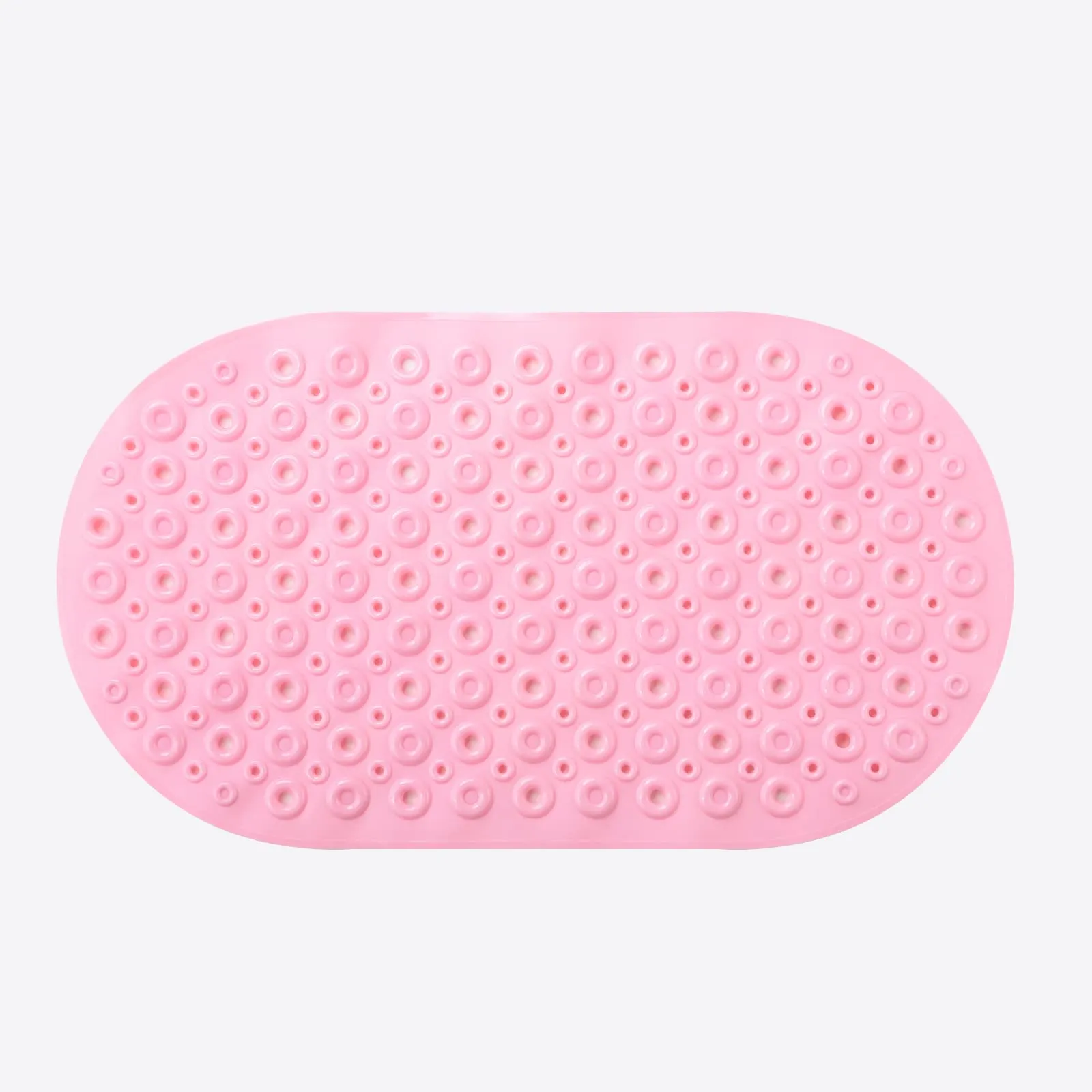 UMAI X SAVYA Home Diatom Mud Oval Bathroom Floor Mat PVC/Non-Slip & Soft/Light Weight Mat for Living Room, Anti Skid Mat for Bathroom Floor/Shower Mat/Multipurpose Mat (Dark Blue) (Light Pink)