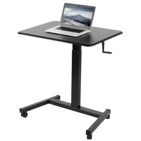 VIVO Black 32" Mobile Height-Adjustable Presentation Work Station Cart, CART-V07M