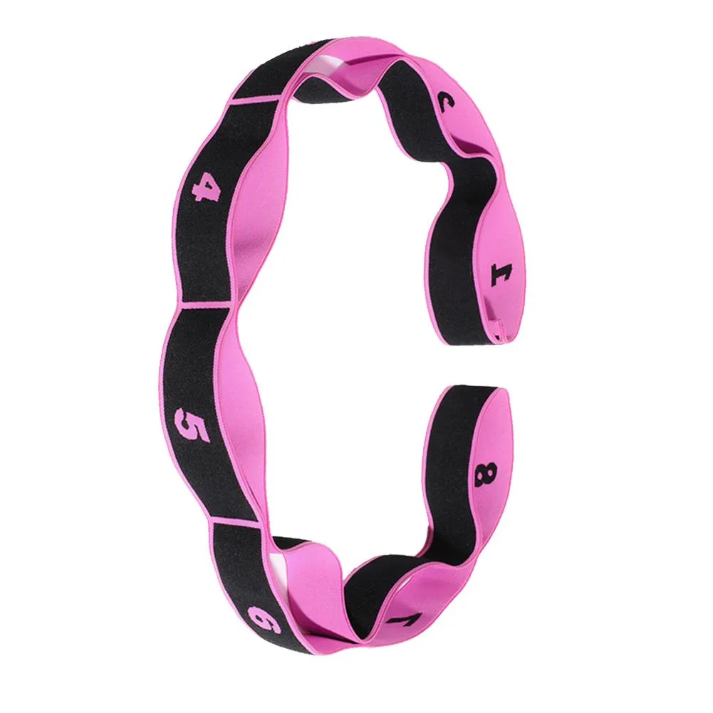 Women Yoga Belt Yoga Stretch Strap Colorful Belt Fitness Exercise Rope Figure Waist Leg Resistance Fitness Bands Stretcher Belt