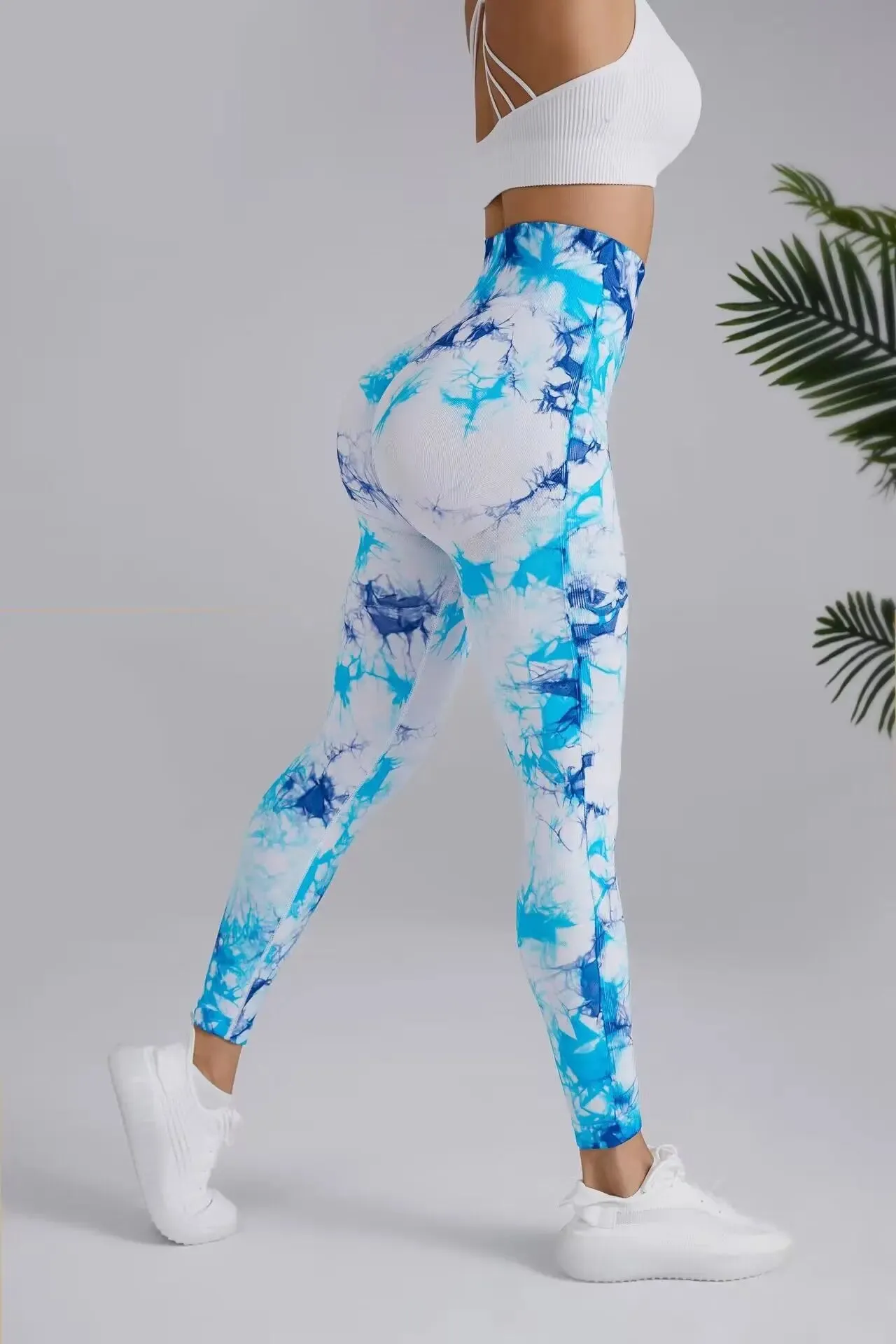 Yoga 3D Print Tie Dye Sports Pants Women Seamless  Leggings High Waist Fitness Push Up Leggings Gym Clothing Workout Tights