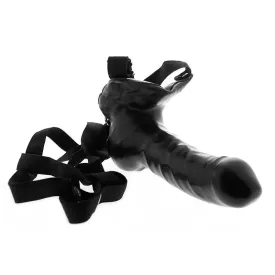 You2toys Black Strap-on Penis Dildo with Adjustable Stretch Bands